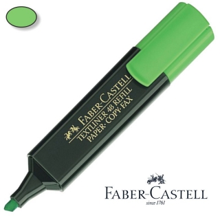 Rotulador Fluorescente Faber-Castell Textliner 48 Verde  1548-63