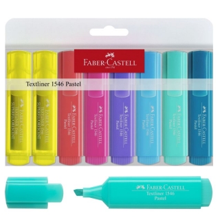 Rotuladores Faber-Castell Textliner 1546 Pastel Pack  1546-81