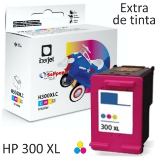 HP 300XL Color  Cartucho tinta  Iberjet 300XLCC