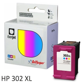 HP 302XL Tri-color compatible, Cartucho de  Iberjet 302XLCC