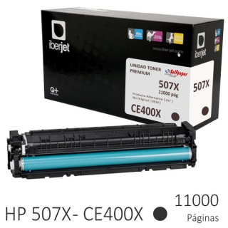 HP CE400X Tner compatible 507X Negro  Iberjet CE400XC