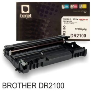 Tambor Compatible Brother DR2100, Fotoconductor reciclado  Iberjet DR2100C