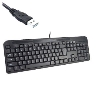 Teclado con cable USB econmico Q-Connect  KF17989
