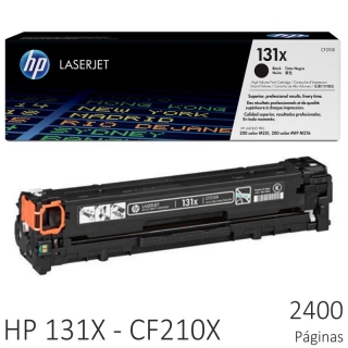 Toner HP 131X CF210X Negro Laserjet