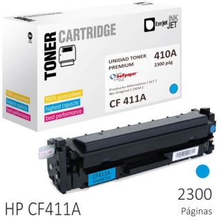 Toner HP CF411A compatible Cyan 2300  Iberjet CF411AC