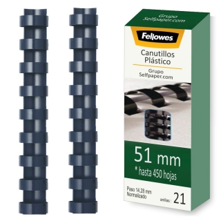 Canutillos de Plastico de 51 mm  Fellowes 5350502