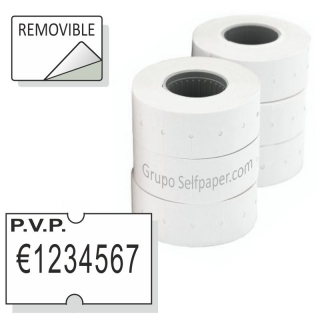 Etiquetas maquina precios 21x12 PVP blanco  Apli 101949