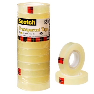 Cinta Adhesiva Scotch 550, 12mm x  550-1233-AE