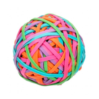 Gomas elsticas de colores surtidos, pelota  Q-connect KF15160