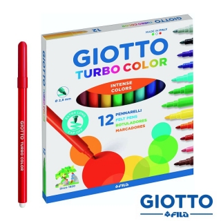 Rotuladores Giotto Turbocolor caja 12 colores  F416000
