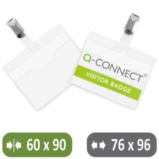 Identificador con pinza econmico Q-Connect 60x90  KF01560