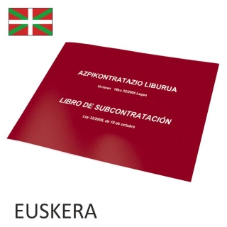 Libro Subcontratacin Euskera - Azpikontratazio Liburua  Self-office 09992
