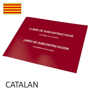 Libro Subcontratacion Catalan - Llibre Subcontractacio  Self-office 09990