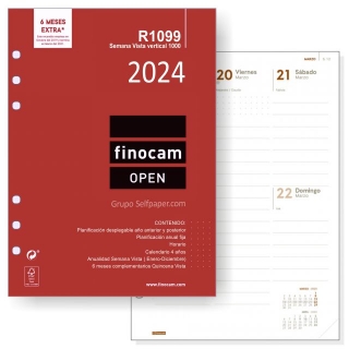 R1099, Recambio Agenda Finocam Open, Semana  R1099-2024