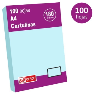 Pack 100 cartulinas Din A4 180g  CT08