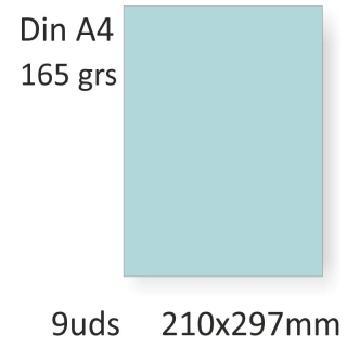 Papel A4 165 Grs Color Azul  Liderpapel 54516
