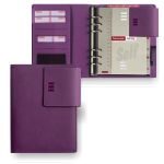 Agenda organizador Finocam Open Flap 500 Morado simil piel