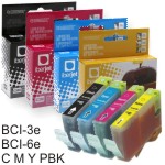 BCI-3eC 3eM 3eY 3ePBK 6BK 6C 6M 6Y Compatible Canon c/ color