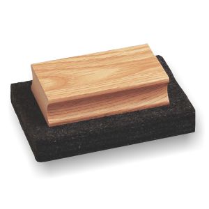 borrador de madera para tiza en pizarra verde faibo 8 x 12cm