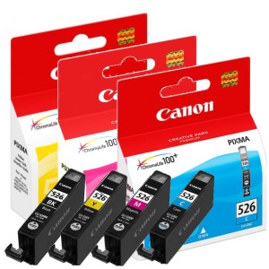 Canon CLI-526C Cyan CLI-526M magenta CLI-526Y CLI-526BK 9ml