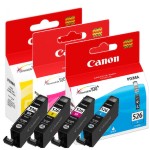 Canon CLI-526C Cyan CLI-526M magenta CLI-526Y CLI-526BK 9ml