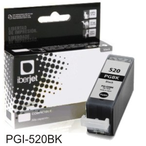 Canon PGI-520-BK Compatible - Cartucho de tinta Negro 19 ml