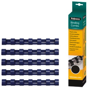 Canutillo Plastico encuadernar 12 mm 80 hojas c/25u