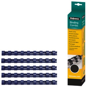 Canutillo plastico encuadernar 8 mm negro C/25 uds