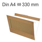 carpetas colgantes Din A4 kraft visor superior en pte.10 c/u