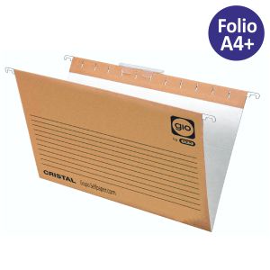 carpeta colgante gio folio bicolor visor superior c/50