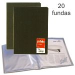 carpeta 20 fundas folio grafoplas tapas colores opacos