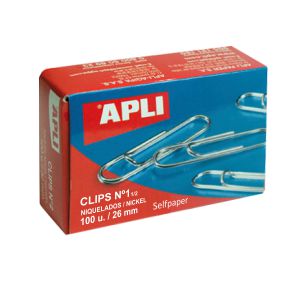 clips galvanizados apli n�mero 2 - 32mm caja 100 uds