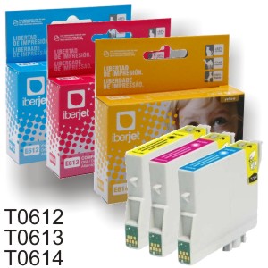 Cartucho Compatible Epson T0612 T0613 T0614 Doble tinta