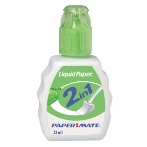 corrector Paper Mate 2 en 1 esponja y bolígrafo