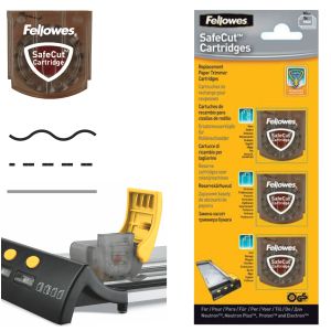 Set 3 Cuchillas Fellowes ondulado plegado hendido microcorte