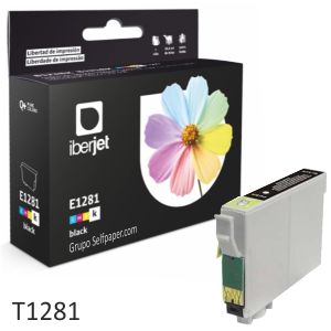 Epson T1281 XL Negro - cartucho compatible S22 SX125 SX420