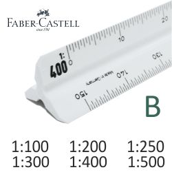 escalimetro Faber Castell varias escalas con funda