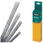 Espiral Metal 12mm pte. 25 uds negro gusanillo encuadernar