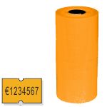Etiqueta para etiquetadora 1 linea 21x12 naranja fluor remov