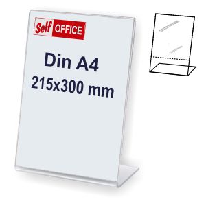expositor portaprecios sobremesa Din A4 [ L ] metacrilato