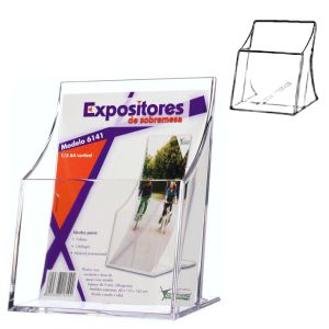 expositor sobremesa metacrilato 1/3 tercio Din A4/folio