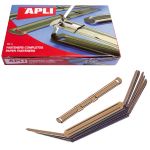 Fastener Apli metalicos Cobreados-dorados caja 50 Uds