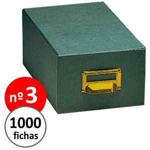 Fichero Carton Forrado cajon numero 3 - Para 1000 fichas