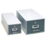 Fichero Metalico con llave Fichas N�5 17x23 Gris