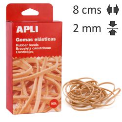 Gomas Elasticas Novaplus Caja 100grs 8 Cms - elasticos -