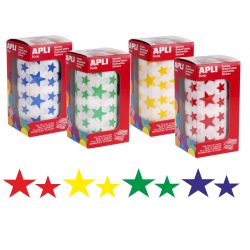 Gomets Apli Rollo Estrellas adhesivas Tama�o surtido