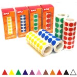 gomets Apli rollo triangulos adhesivos 20mm colores etiqueta
