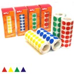 Gomets Apli Rollo Triangulos adhesivos 10.5mm colores