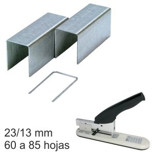 Grapas gruesos 23/13 hasta 100 hojas cajita 1000 uds