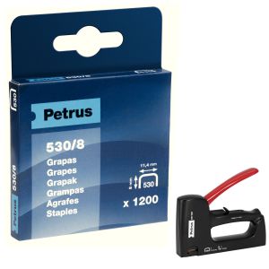 grapas para clavadora petrus 530/8 cajita 1200 Grapas